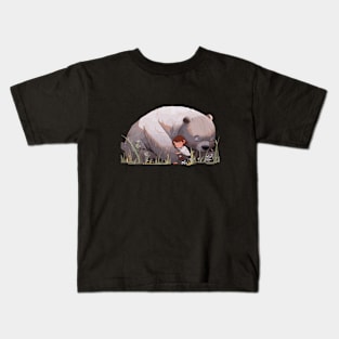 Adorable Grizzly Bear Animal Loving Cuddle Embrace Children Kid Tenderness Kids T-Shirt